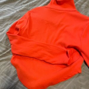 Orange crop top